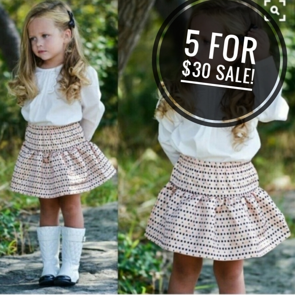 🔴ON SALE! NWT Kardashian Kids polka dot skirt (D20)